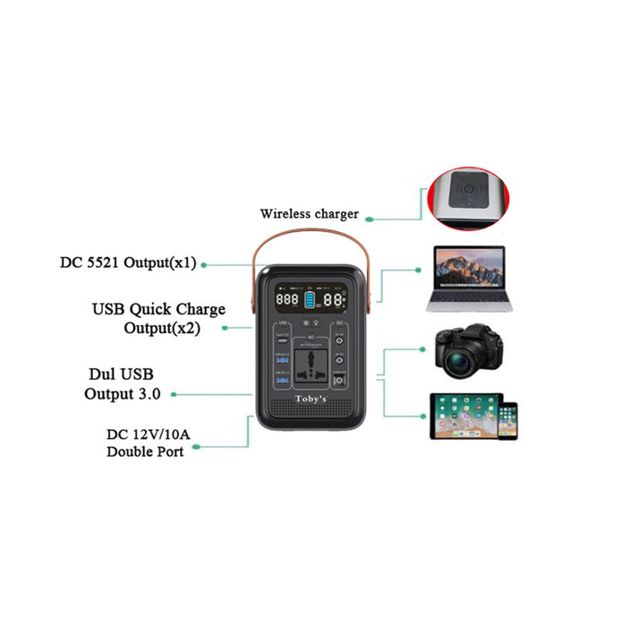 Portable Power Station 60A with 300V Inverter Multifunction