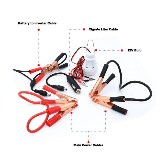 Camping 20A Rechargeable Battery with Inverter 12V-220V