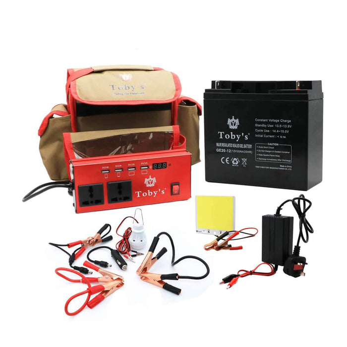 Camping 20A Rechargeable Battery with Inverter 12V-220V