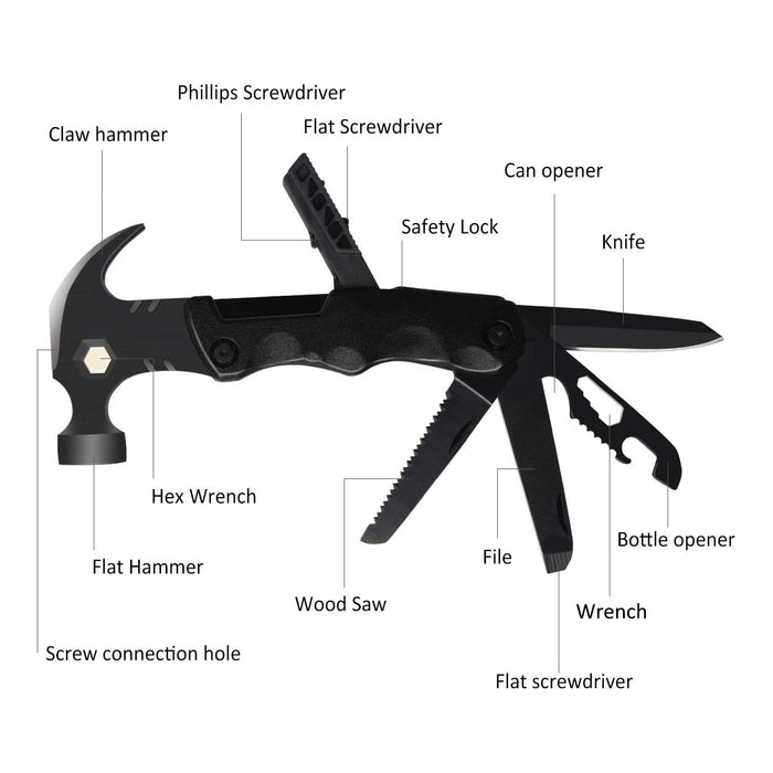 Pocket Hammer Multi-Tool 12 in 1