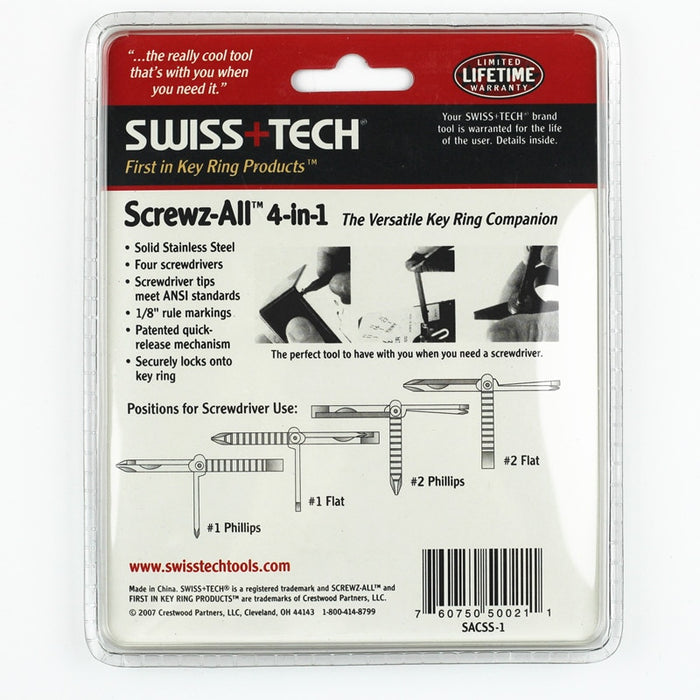 Swiss+Tech Screwz-All 4 in 1 Multi-Tool