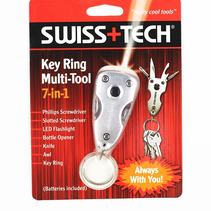 Swiss+Tech Key Ring Pocket Multi-Tools 7 in 1